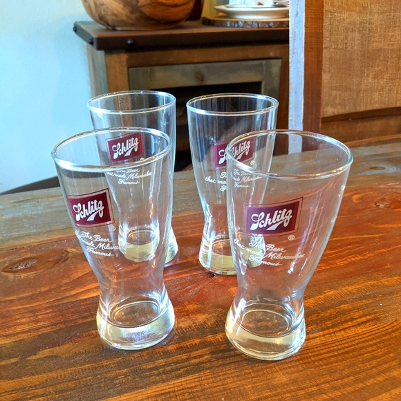 Schlitz Other - Vintage Schlitz Beer Glasses